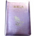 Biblie medie, piele, maini ruga aurii, Roz sidef